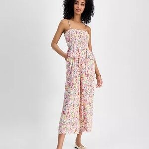 Chic Floral Print Women's Jumpsuit